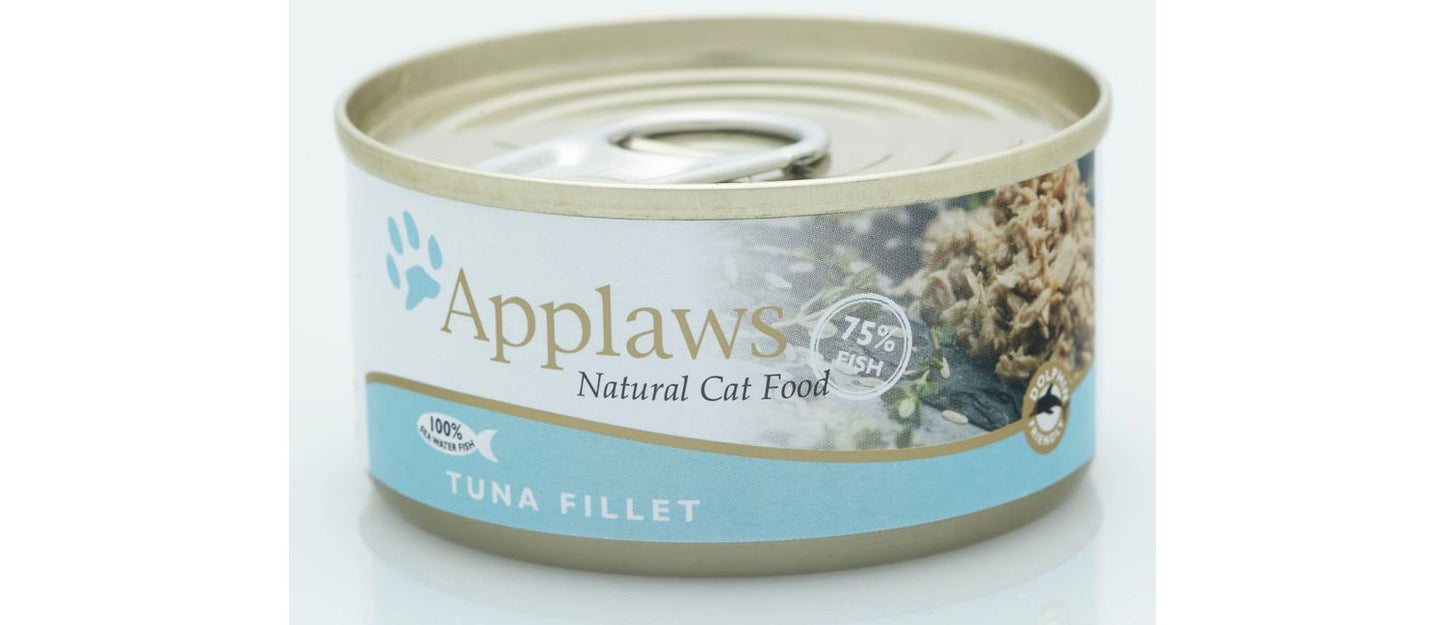 24 X Applaws Cat Tuna Fillet Can 156g