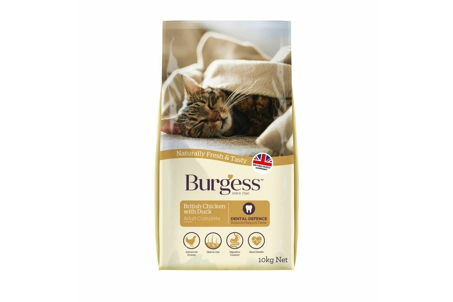 Burgess Adult Cat Rich In Chicken And Duck 10kg
