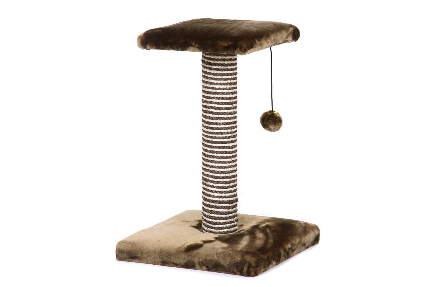 Great&Small Snuggle&Scratch Platform Scratcher Brown Plush