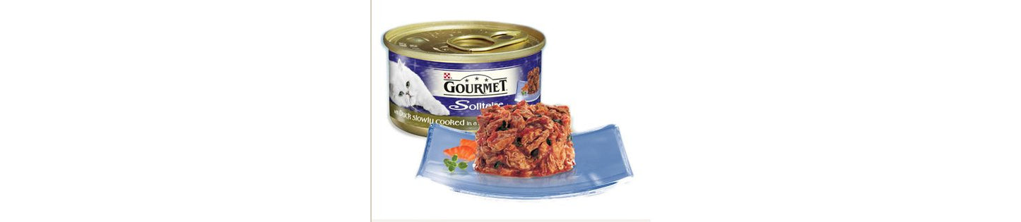 12 X Gourmet Solitaire With Duck & Garden Veg In Sauce 85g