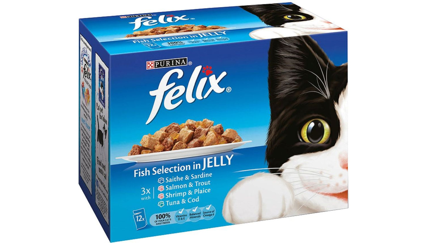 Felix Fish Selection In Jelly Wet Cat Food
