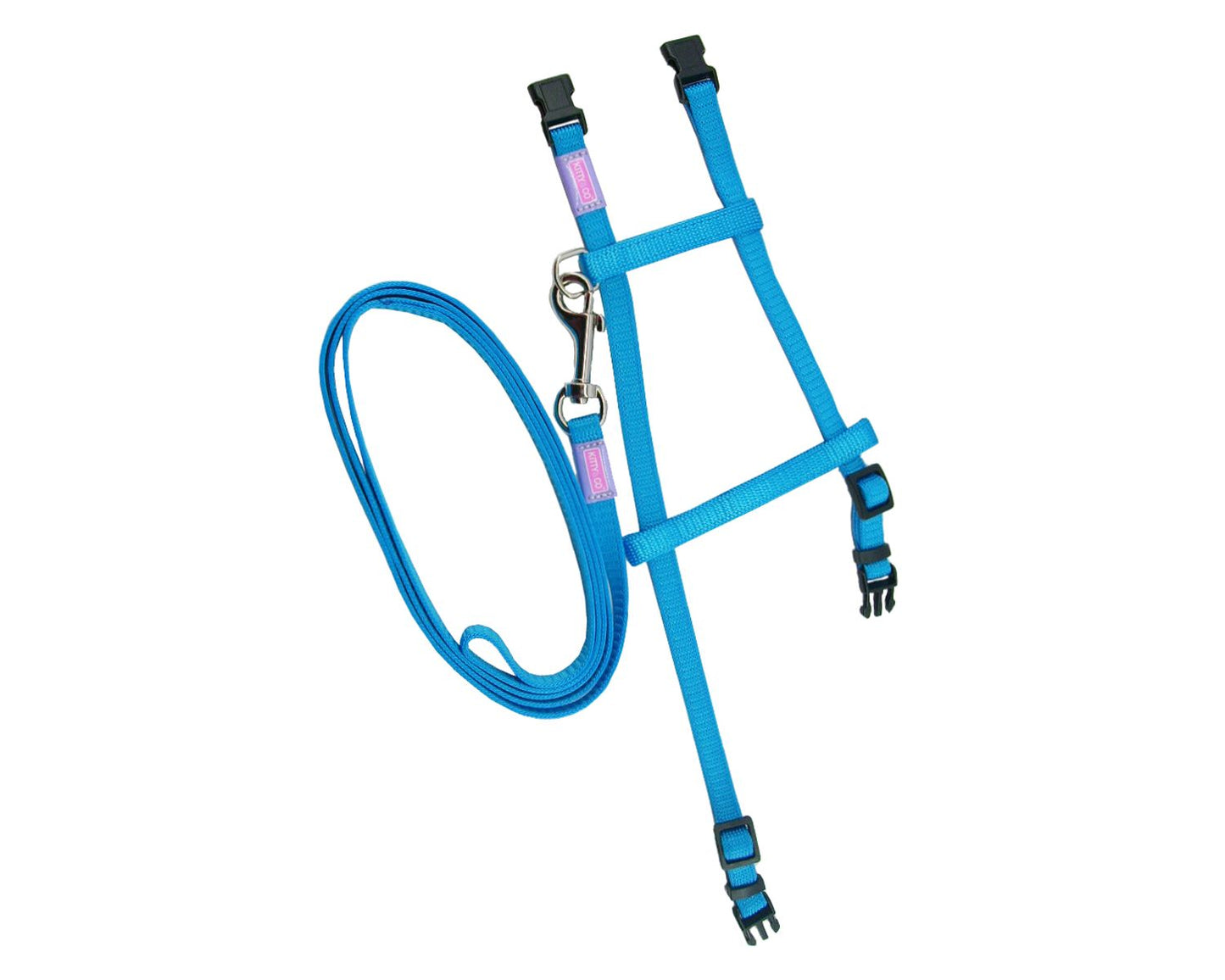 Kitty & Co Snag Free Cat Harness & Lead Set Assorted 9mm X 30-40cm