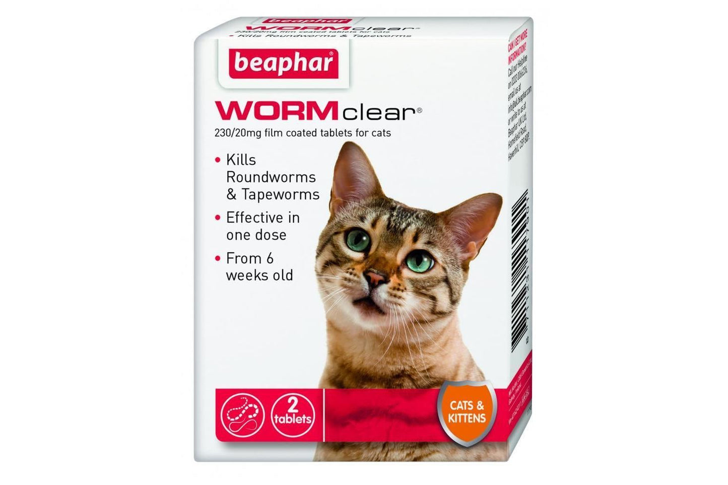 Beaphar WORMclear Cat 2 Tablets