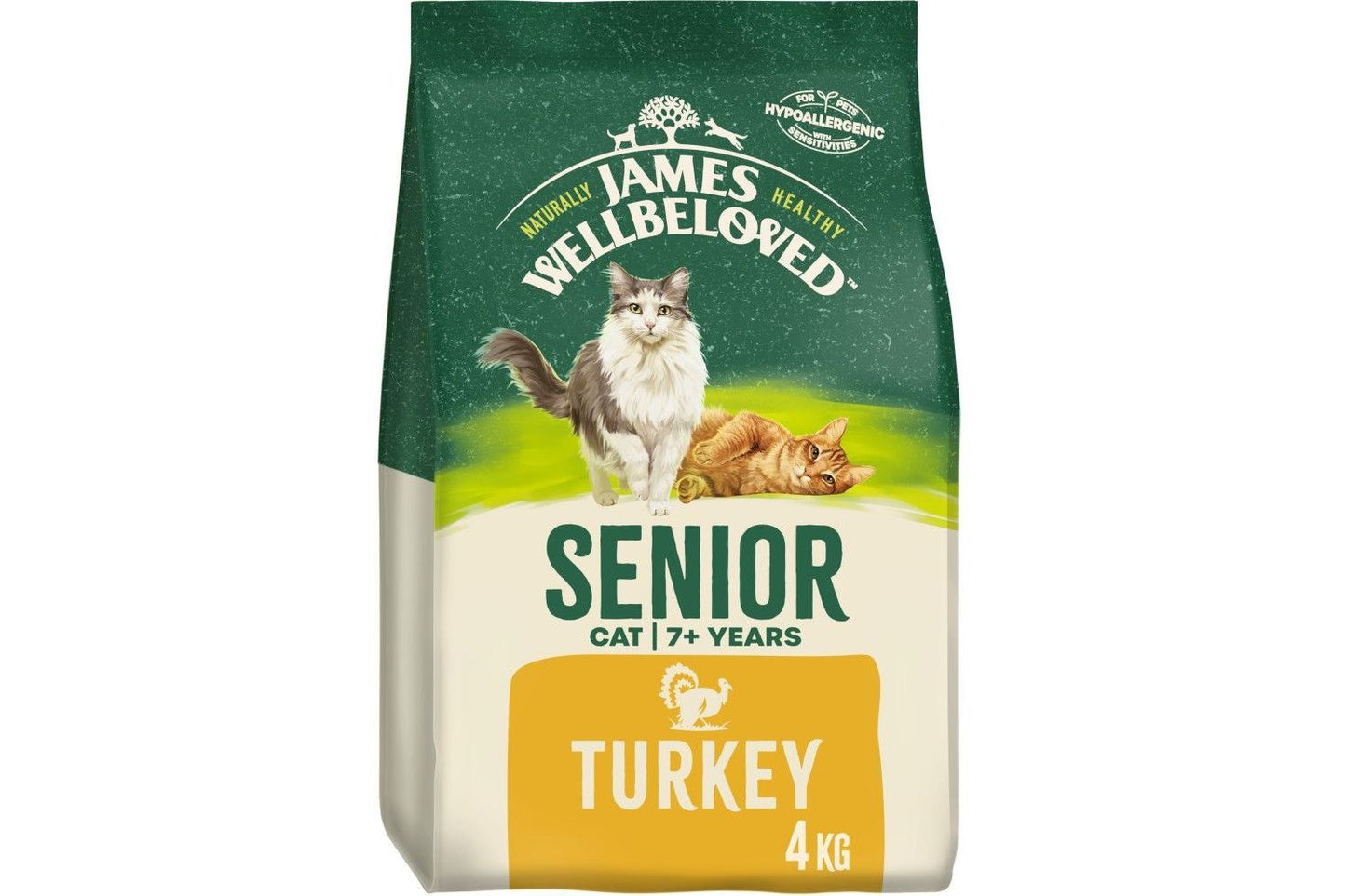 James Wellbeloved Senior Turkey Dry Cat Food
