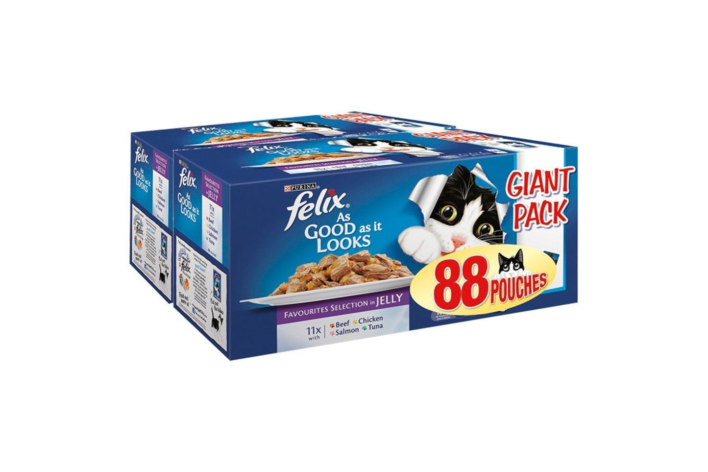 Felix As Good As It Looks Favourites Selection In Jelly Wet Cat Food 88 X 100g