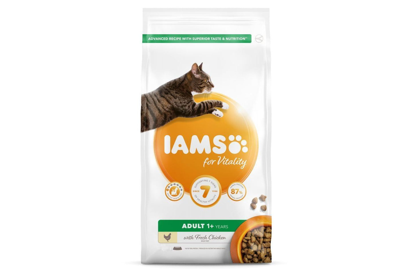 Iams Vitality Adult Cat Food With Fresh Chicken