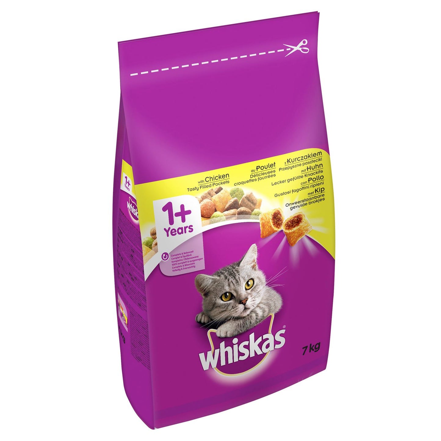 Whiskas 1+ Adult Cat Complete Dry With Chicken 7kg