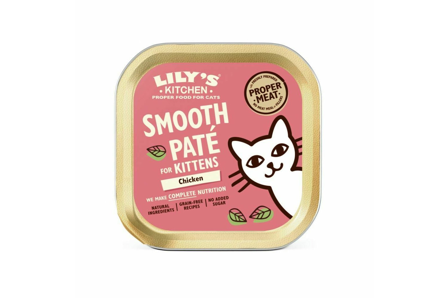 19 X 85g Lily's Kitchen Smooth Pate Chicken For Kittens