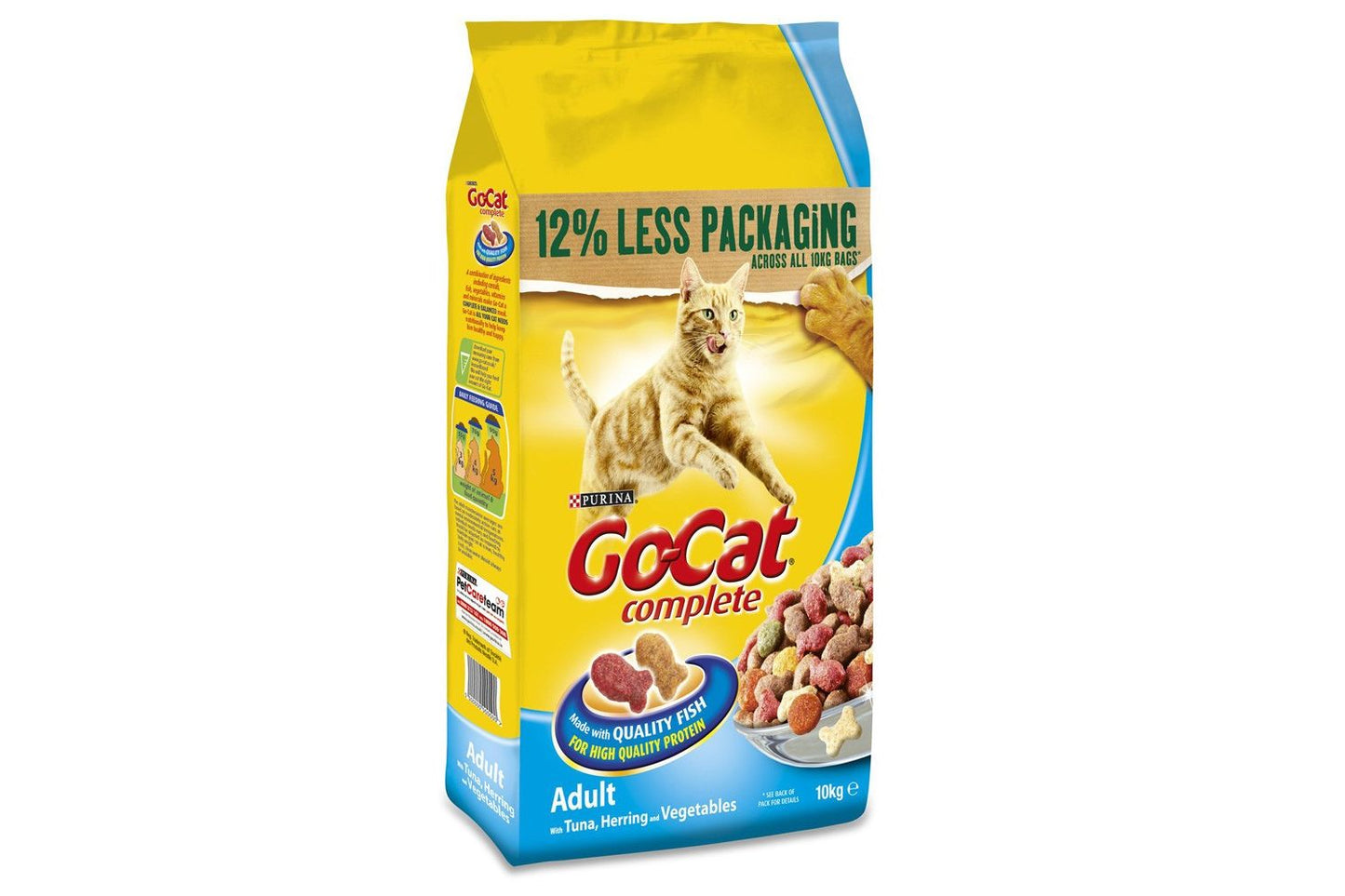Purina Go-Cat Complete Tuna, Herring And Veg Adult Cat Food
