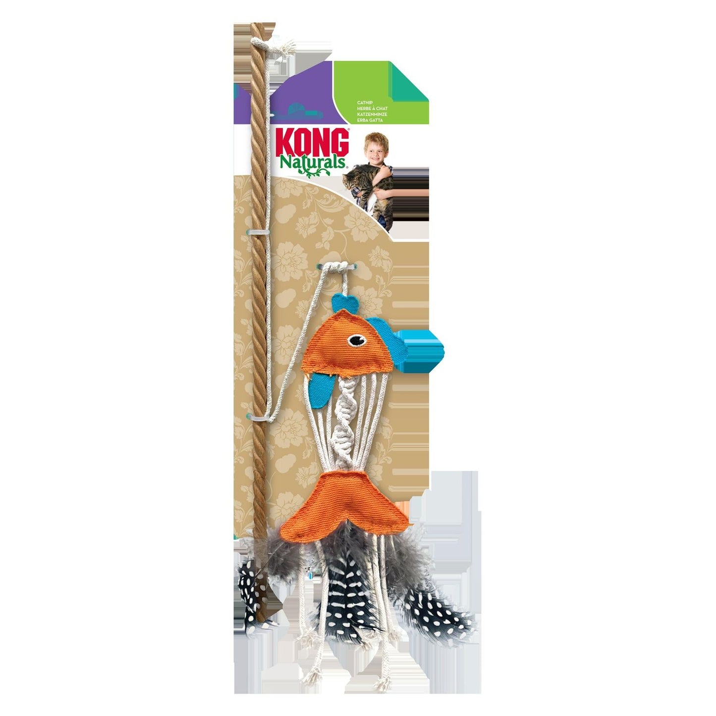 KONG Naturals® Teaser Fish Cat Toy