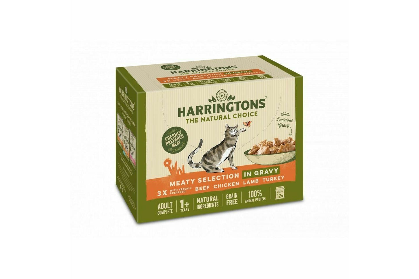 Harringtons Cat Meat Chunks In Gravy 12x85g