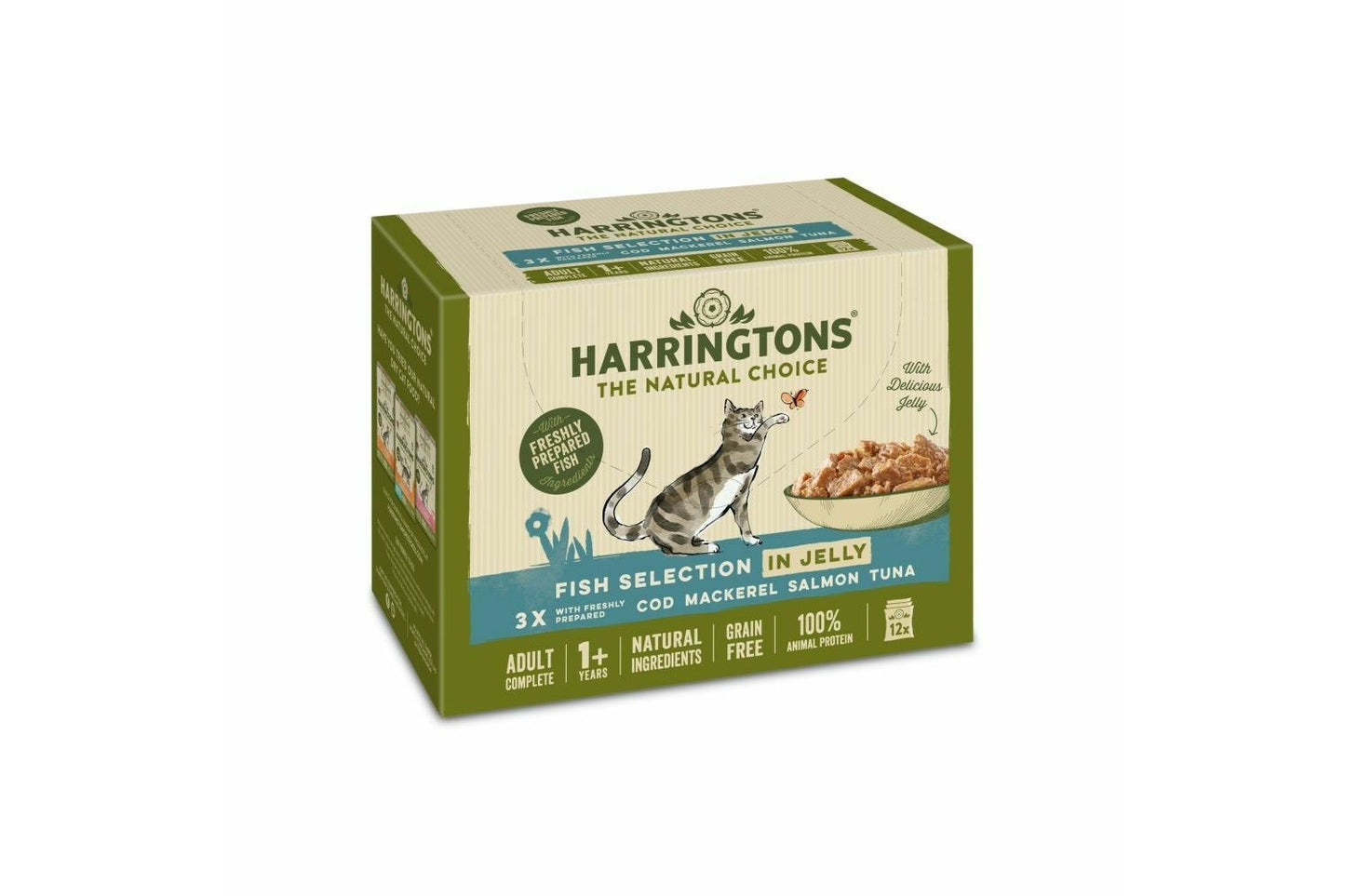 Harringtons Cat Fish Selection In Jelly 12 Pack X 85g