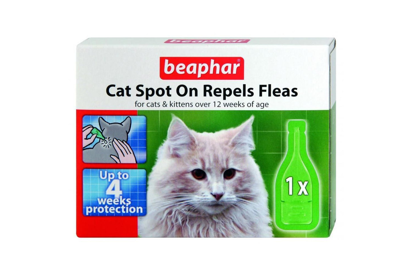 Beaphar Cat Spot On Repels Fleas 4 Week Treatment