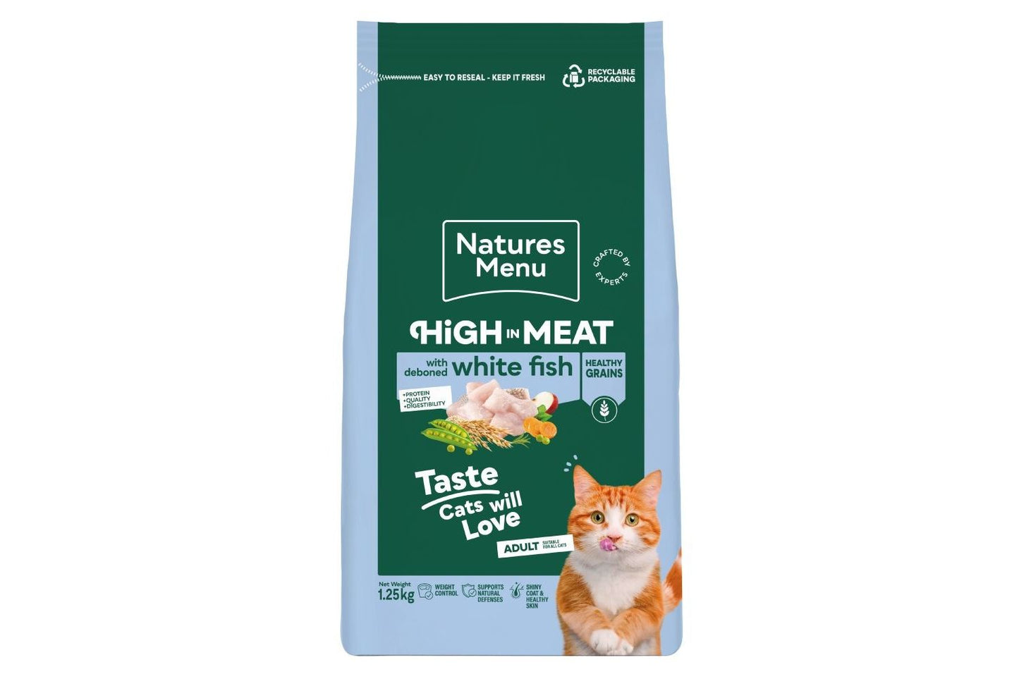 Natures Menu Adult Cat High In Meat With White Fish