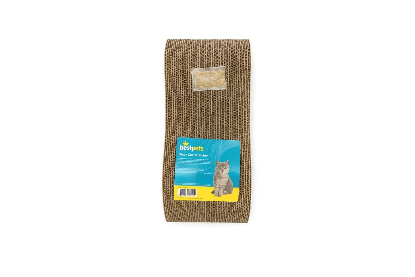 Bestpets Wavy Cat Scratcher With Catnip