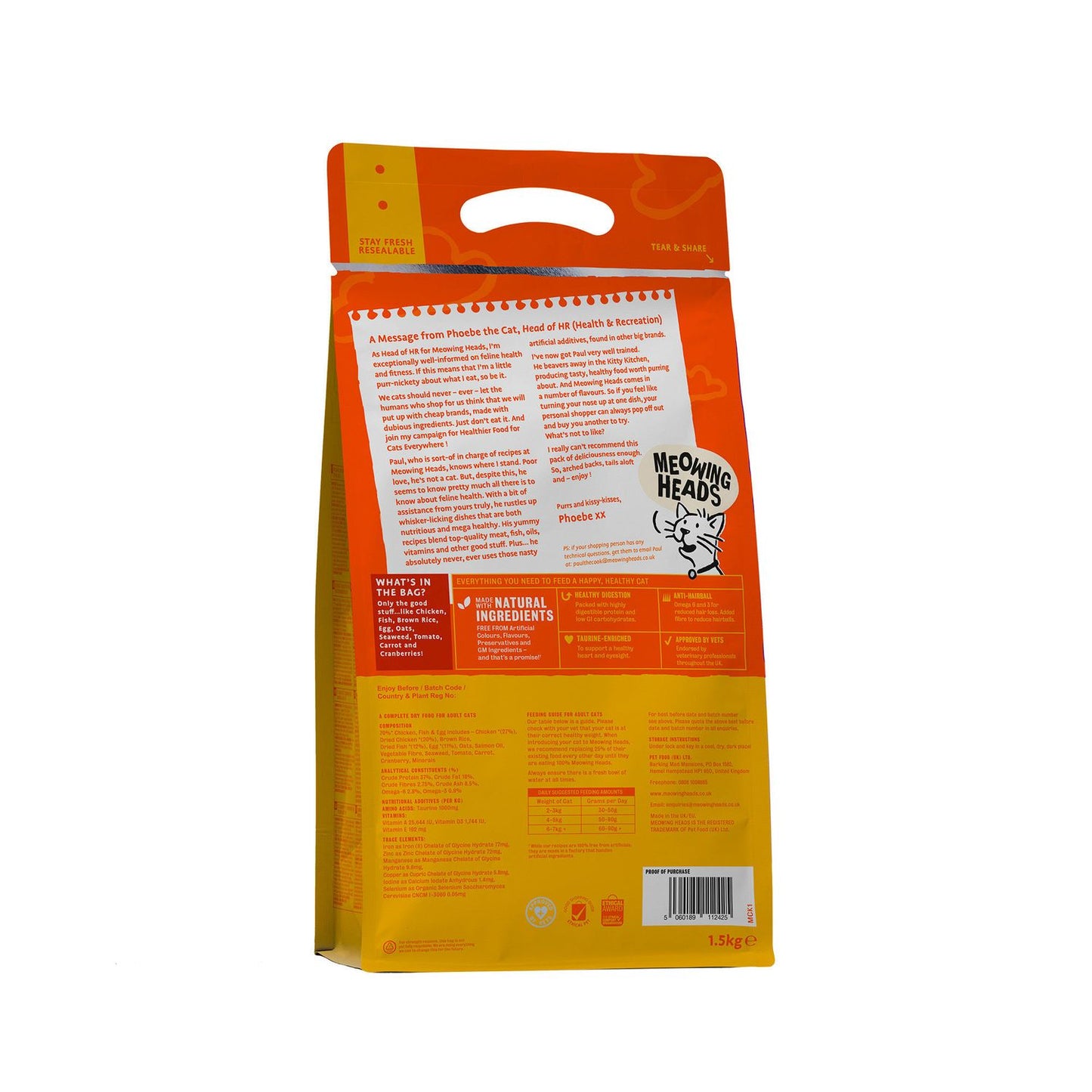 Meowing Heads Paw Lickin' Chicken Dry Cat Food