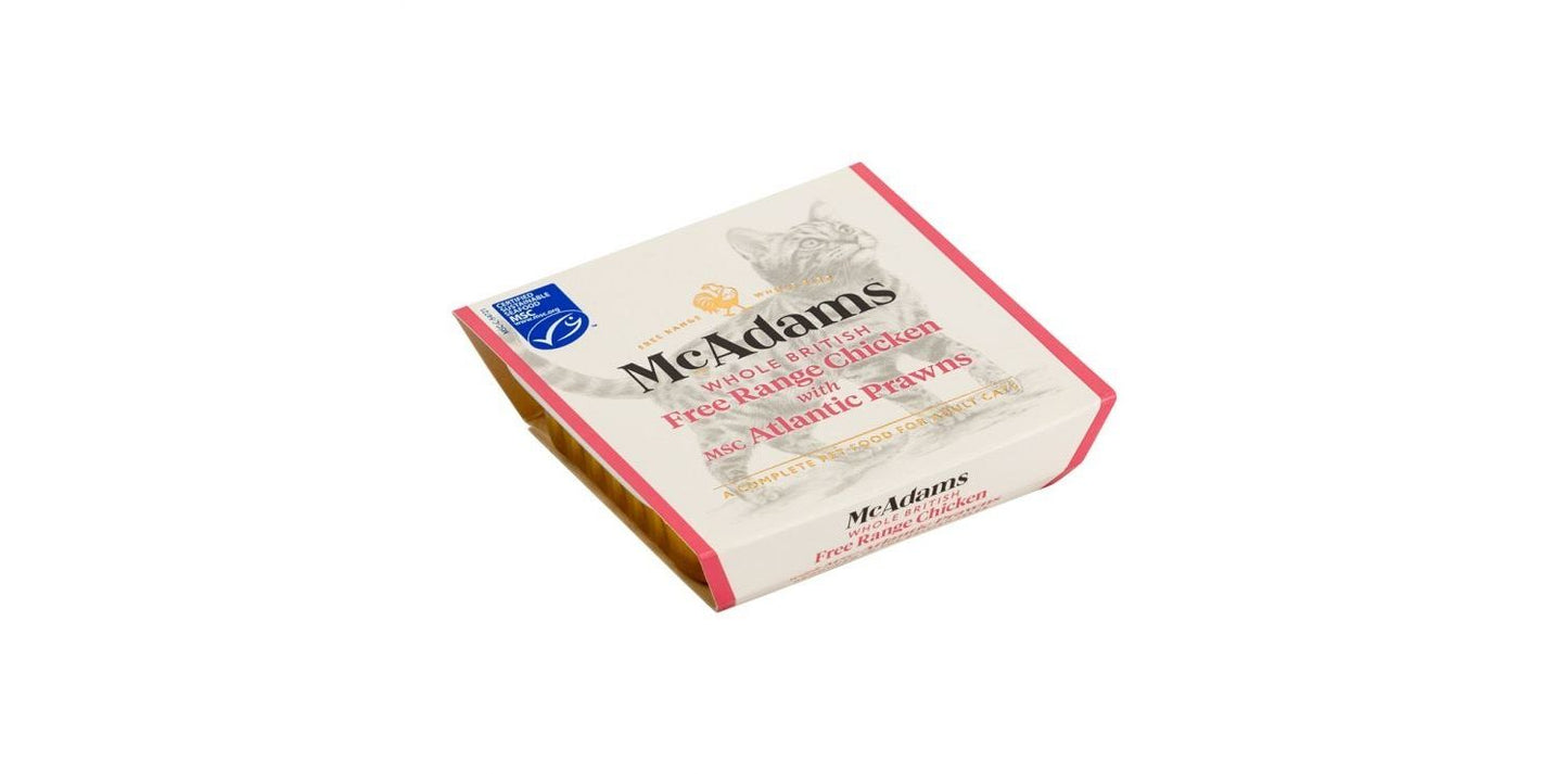 McAdams Free Range Chicken With MSC Atlantic Prawns Wet Cat Food