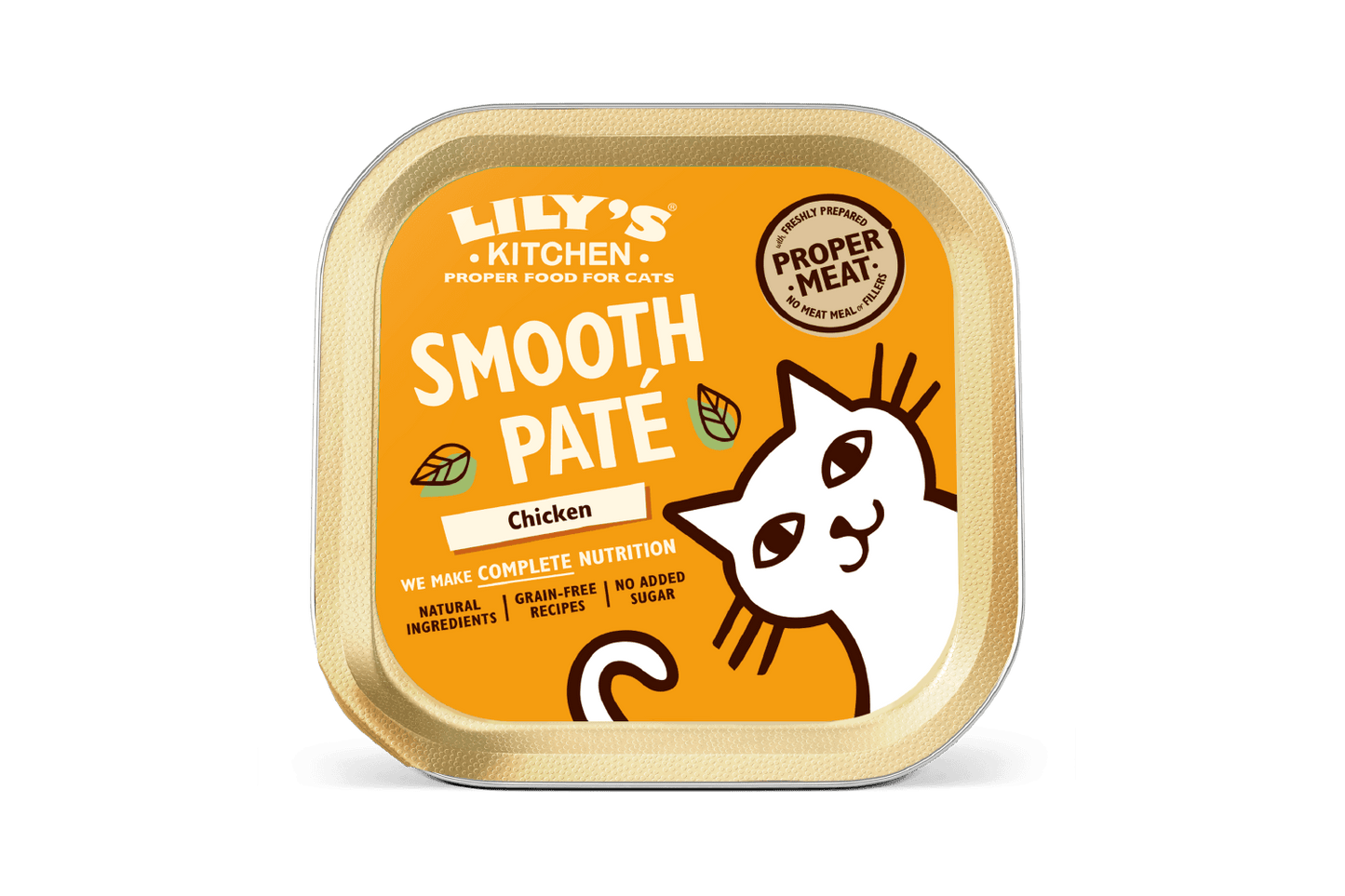19 X 85g Lily's Kitchen Smooth Pate Chicken Cat Food