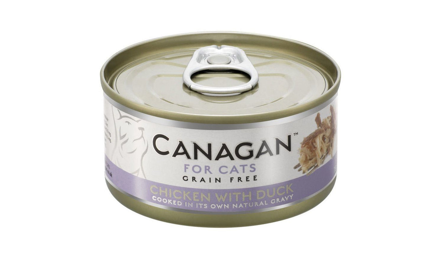 12 X 75g Canagan Chicken With Duck Grain-Free Cat Food