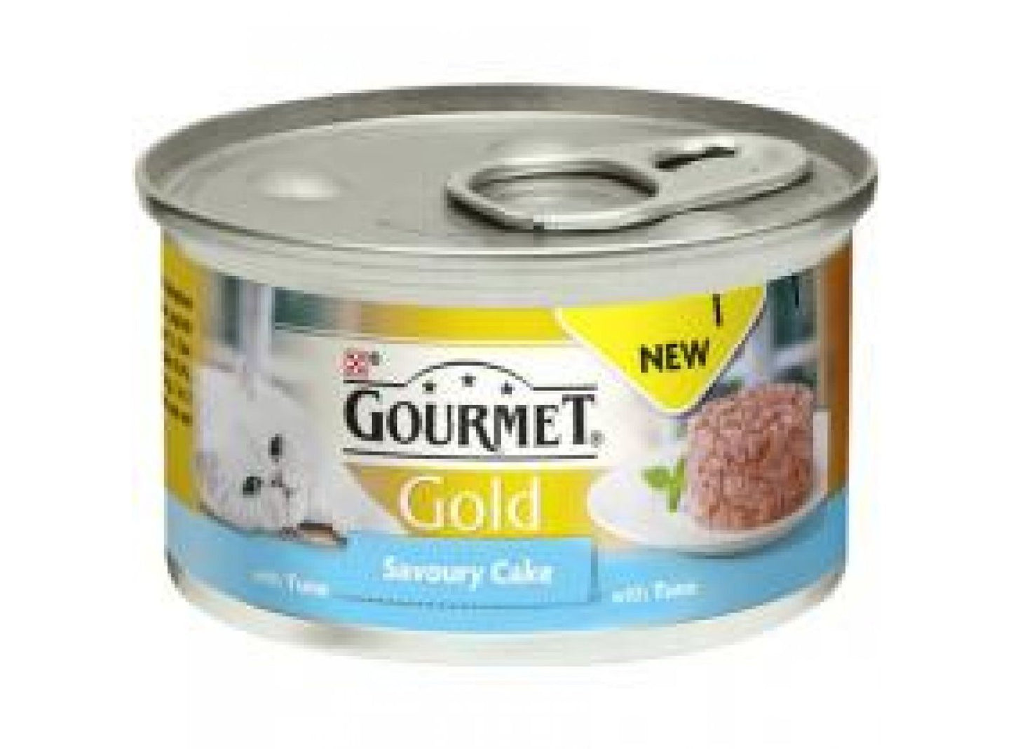 12 X Gourmet Gold Savoury Cake Tuna In Gravy 85g