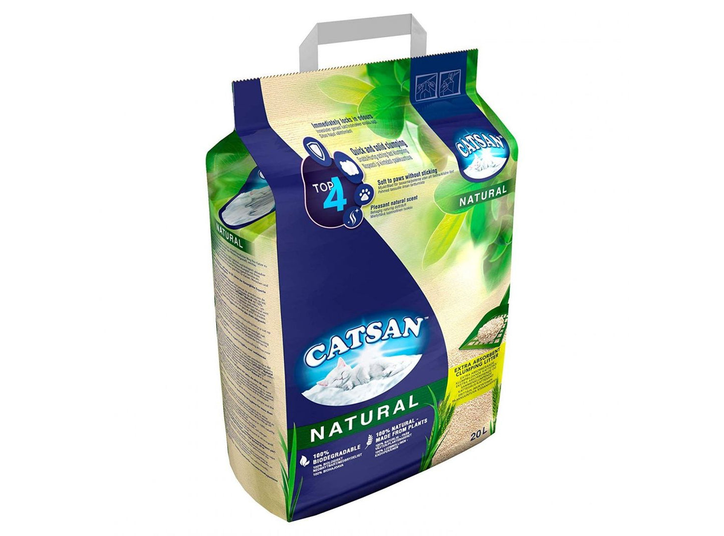 Catsan Natural Biodegradable Plant-Based Clumping Cat Litter
