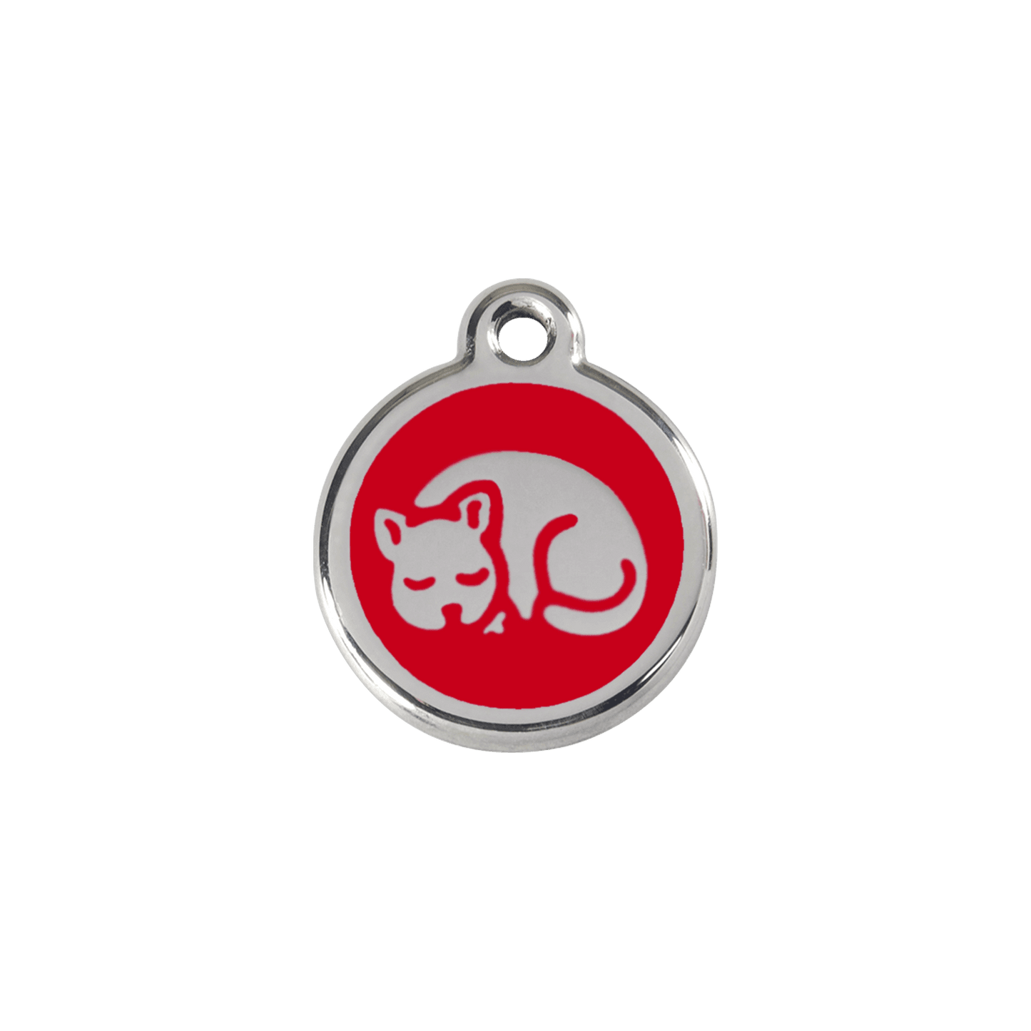  Red Dingo Stainless Steel Engraved Cat Tag Kitten Red