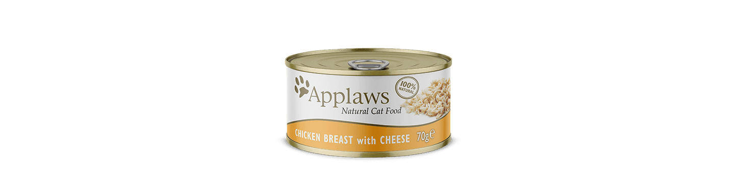  24 X Applaws Cat Can Chicken Breast & Cheese 70g