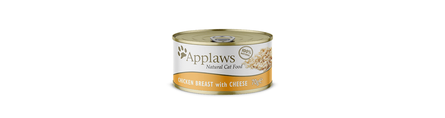  24 X Applaws Cat Can Chicken Breast & Cheese 70g