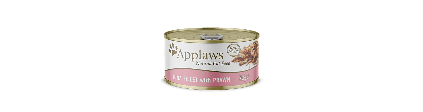  24 X Applaws Tuna Fillet And Prawn Cat Food 70g