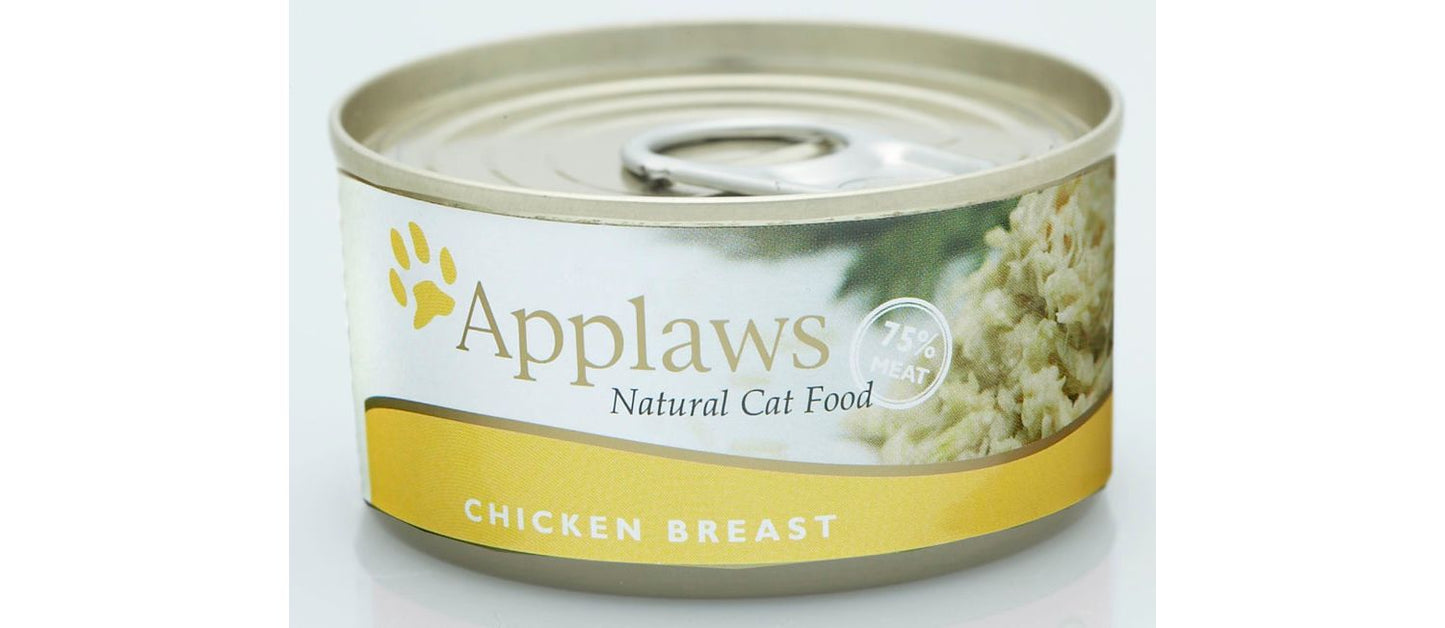  24 X Applaws Chicken Breast Wet Cat Food 156g