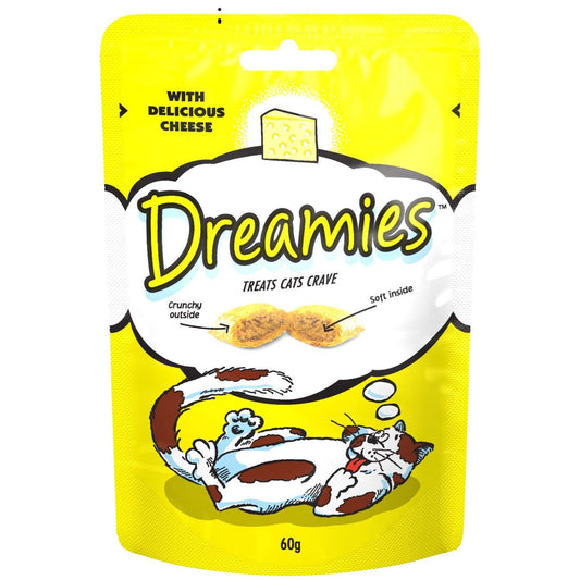  8 X 60g Dreamies Cat Treats With Cheese
