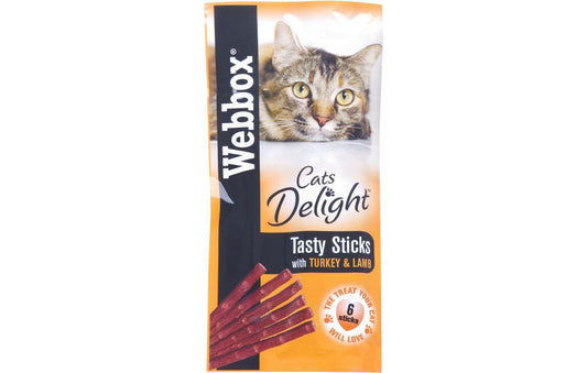  72 X Webbox Tasty Sticks With Turkey & Lamb