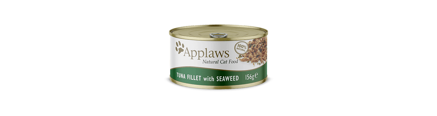  24 X Applaws Cat Can Tuna & Seaweed 156g