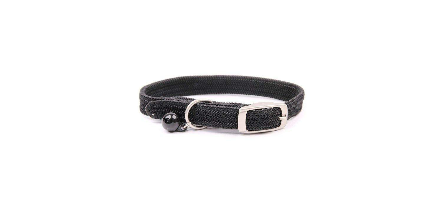  Great&Small Plain Black Cat Collar