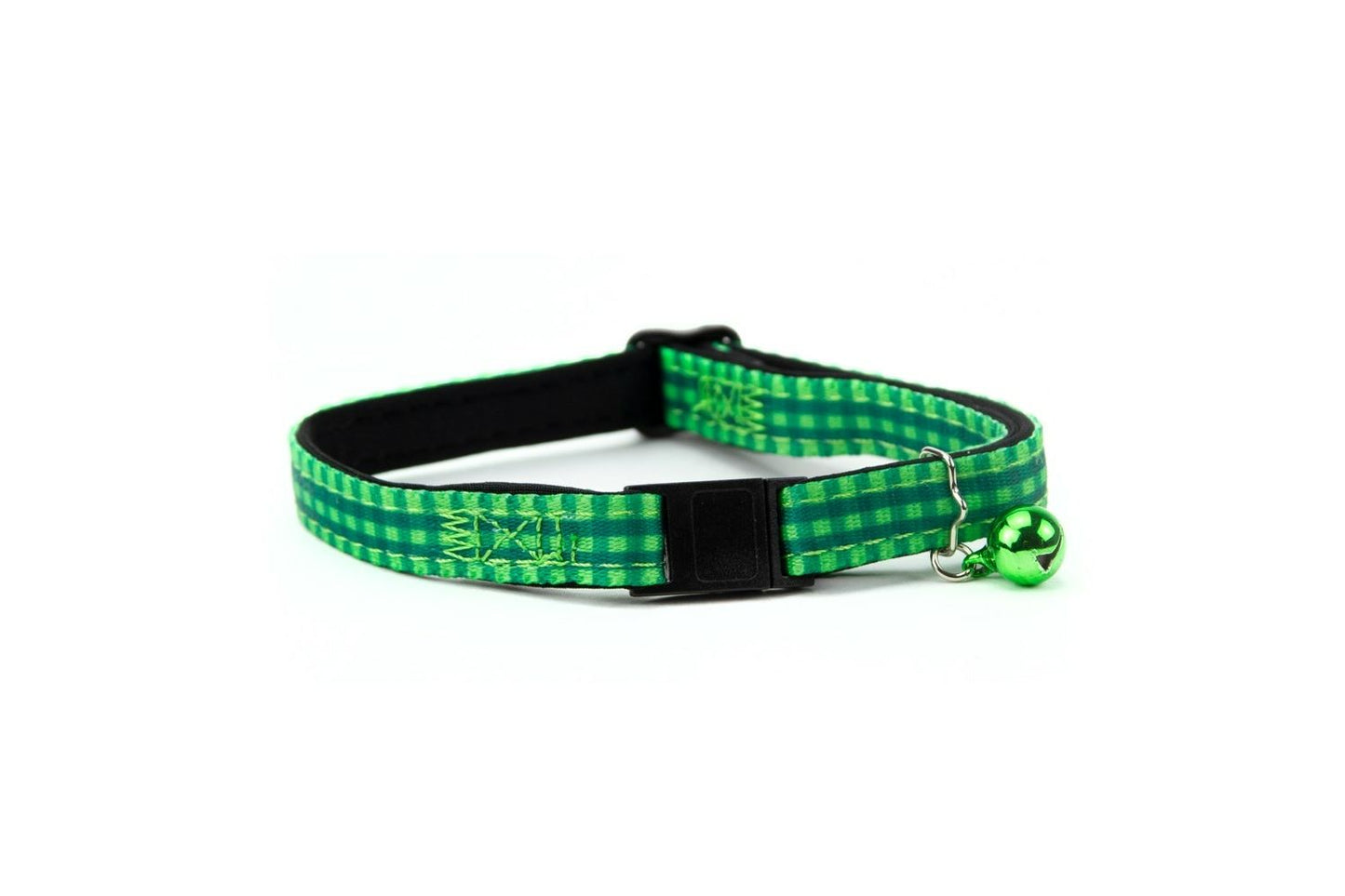  Great&Small Green Check Cat Collar
