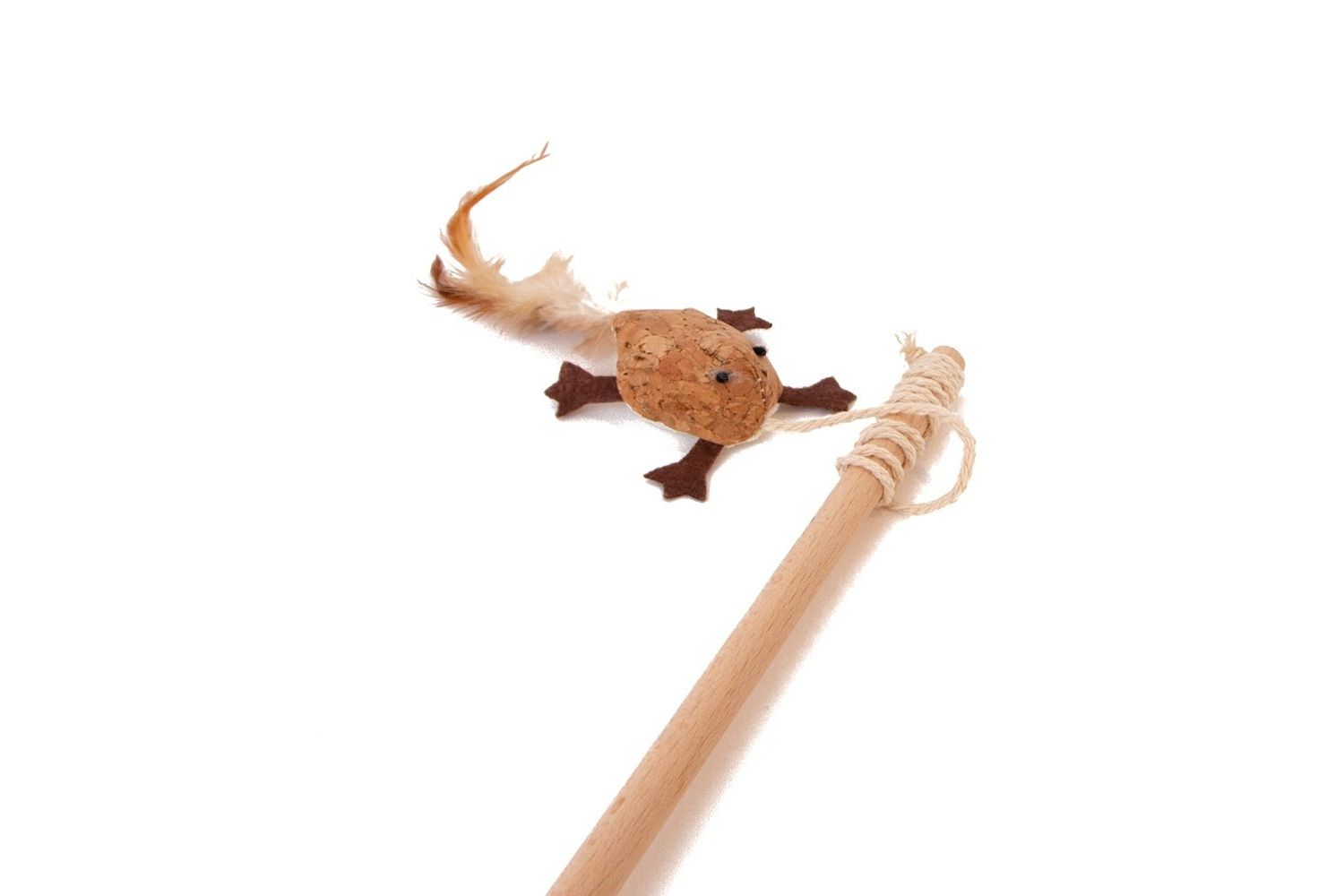  Great&Small Cat Dangler Cork Frog