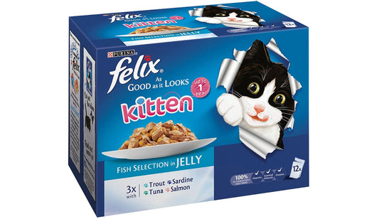  Felix As Good As It Looks Kitten Fish Selection In Jelly Wet Food