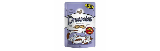  8 X Dreamies Duck Cat Treats 60g