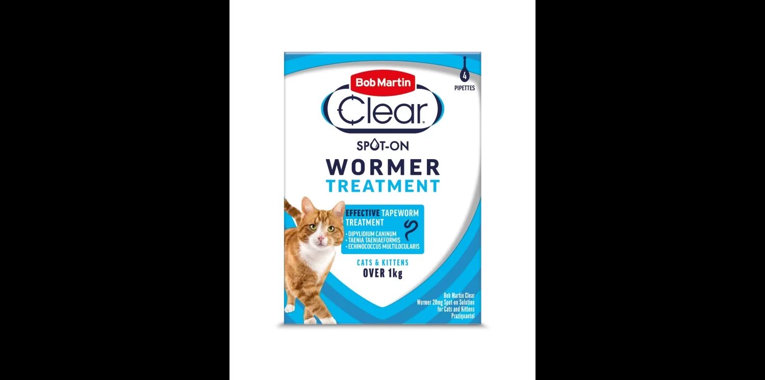  Bob Martin Clear Spot On Wormer - Cats & Kittens