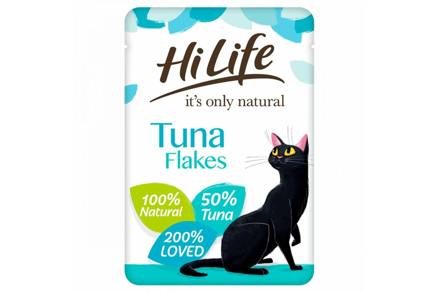  18 X HiLife Its Only Natural Cat Pouch Tuna Flakes 70g