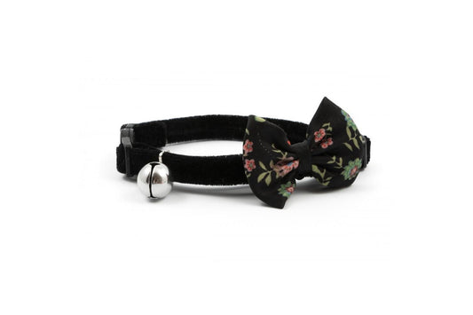  Ancol Collar Cat Vintage Black Bow 20 - 30cm