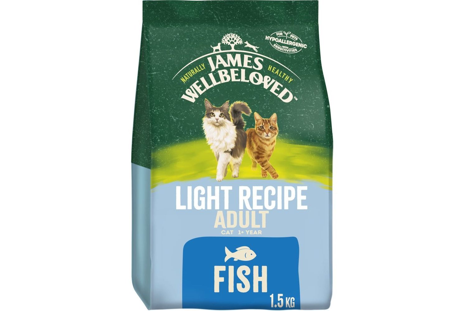  James Wellbeloved Light Fish Adult Dry Cat Food