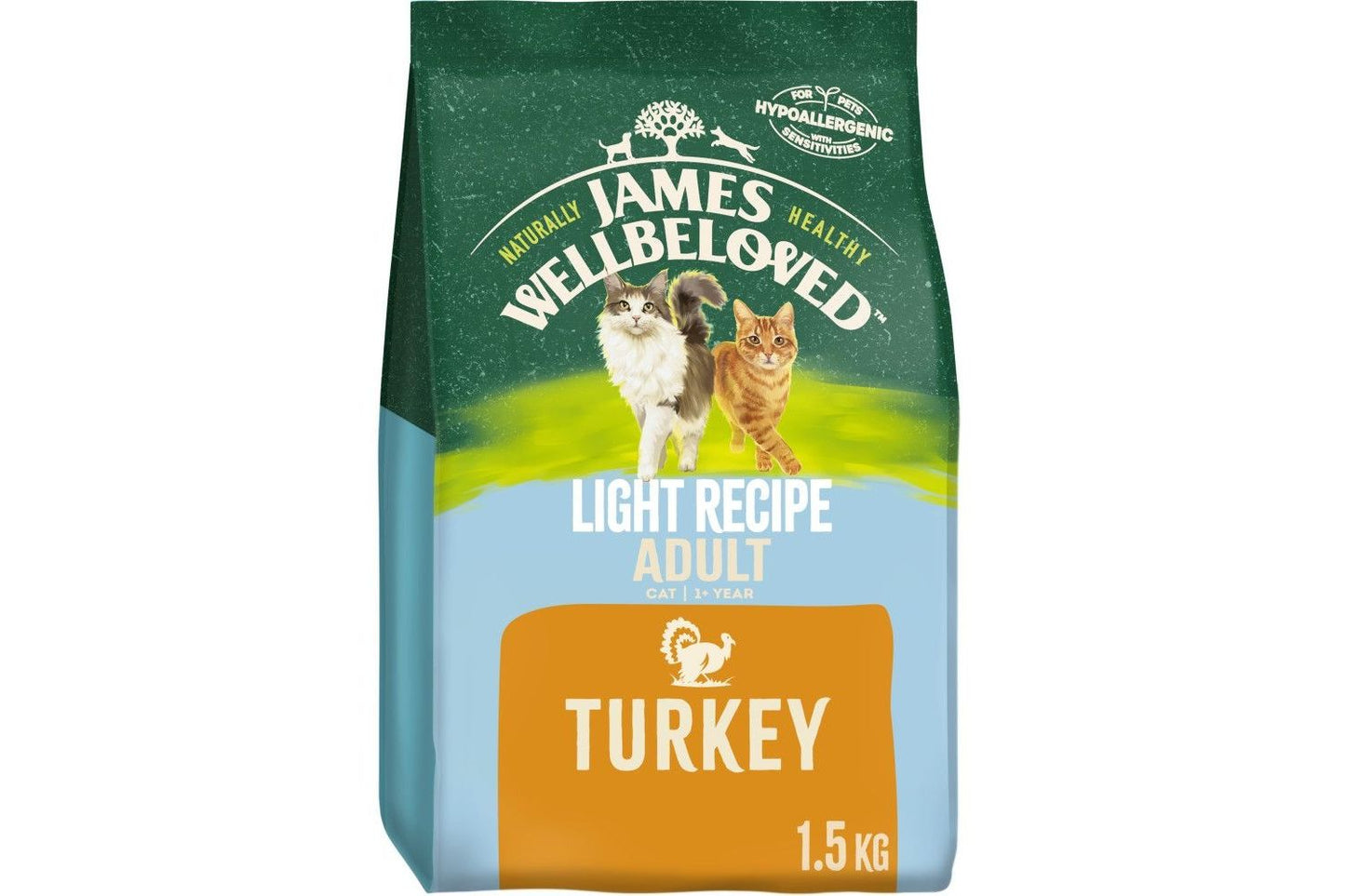  James Wellbeloved Light Adult Dry Cat Food Turkey