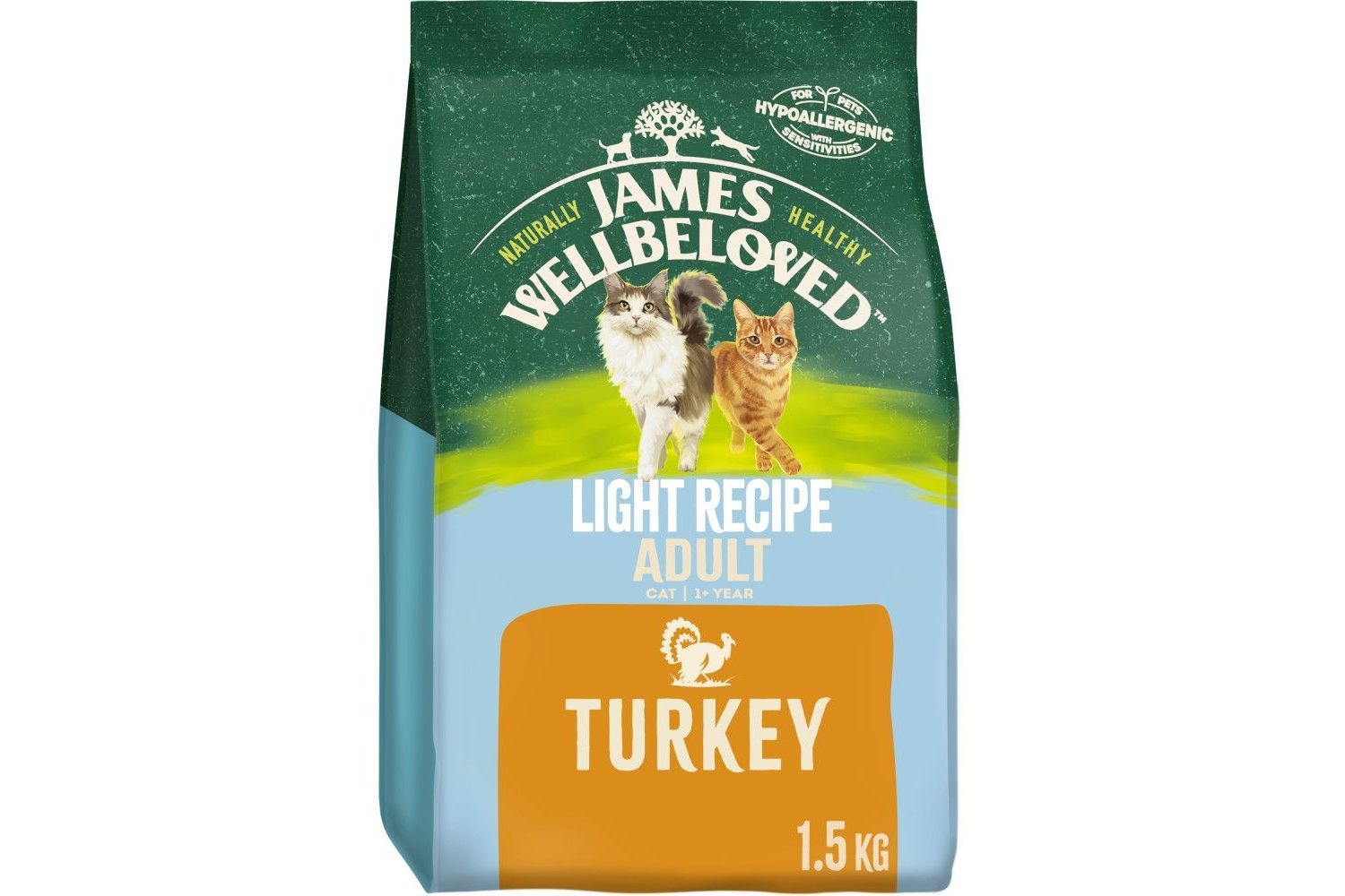  James Wellbeloved Light Adult Dry Cat Food Turkey