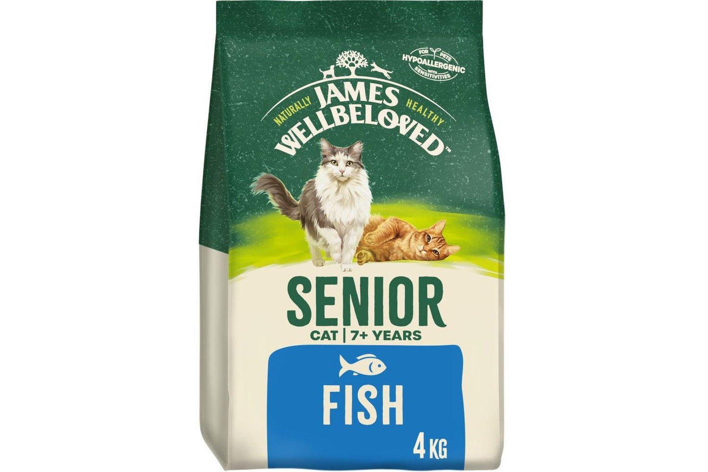  James Wellbeloved Senior Fish Dry Cat Food