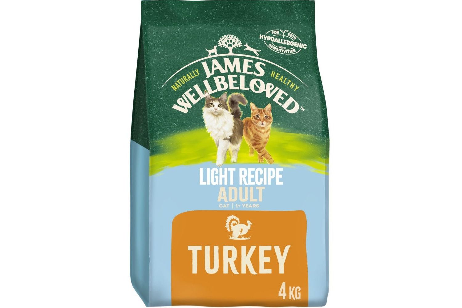 James Wellbeloved Light Adult Dry Cat Food Turkey