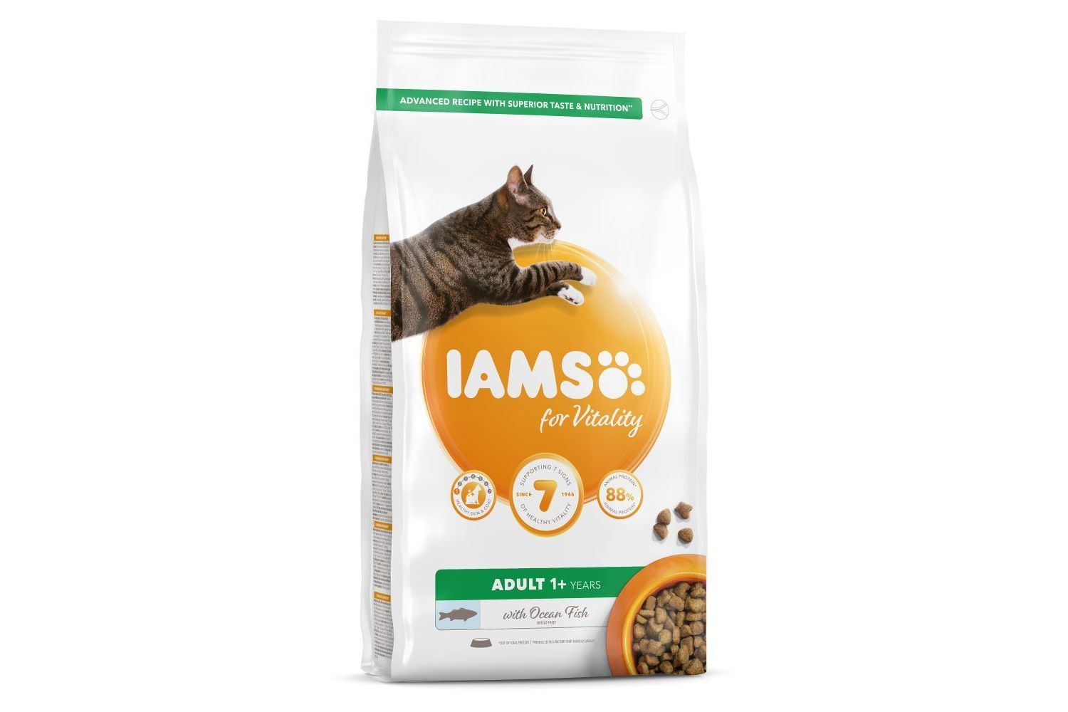  Iams Vitality Adult Cat Food With Ocean Fish