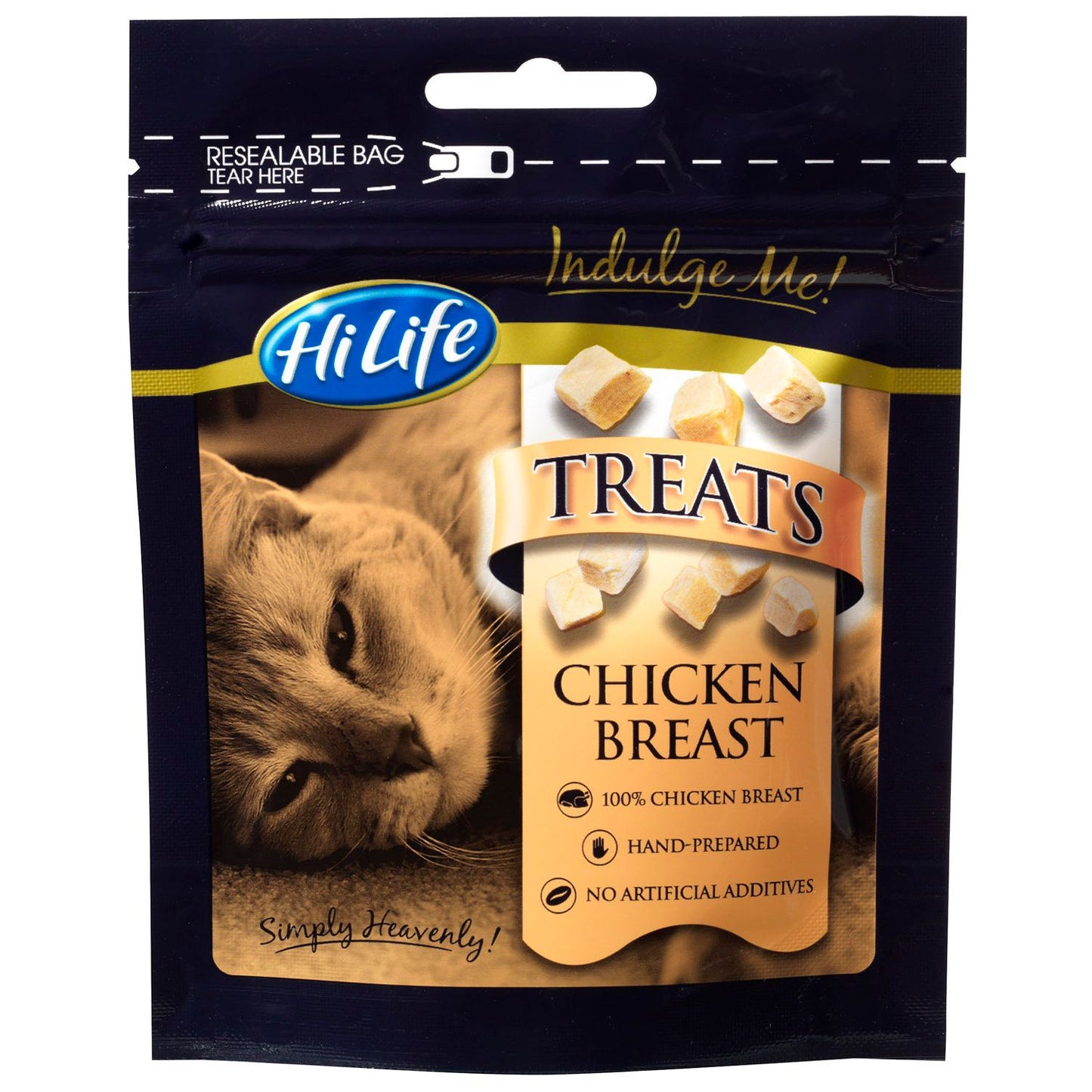  12 X 10g HiLife Indulge Me Chicken Breast Cat Treats