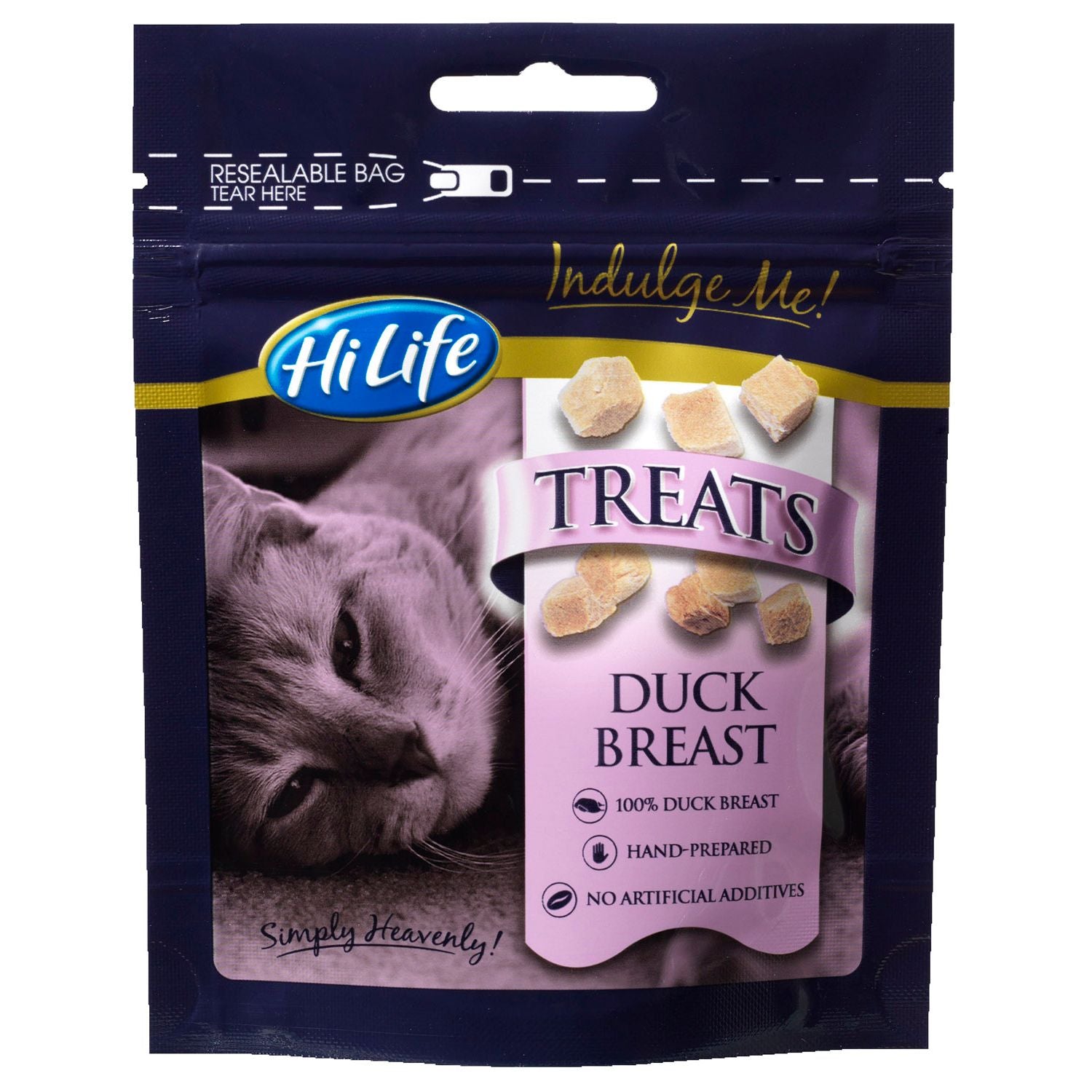  12 X 10g HiLife Indulge Me Duck Breast Cat Treats