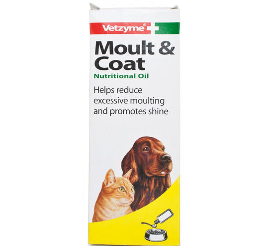  Vetzyme Dog & Cat Moult And Coat Nutritional Oil 150ml